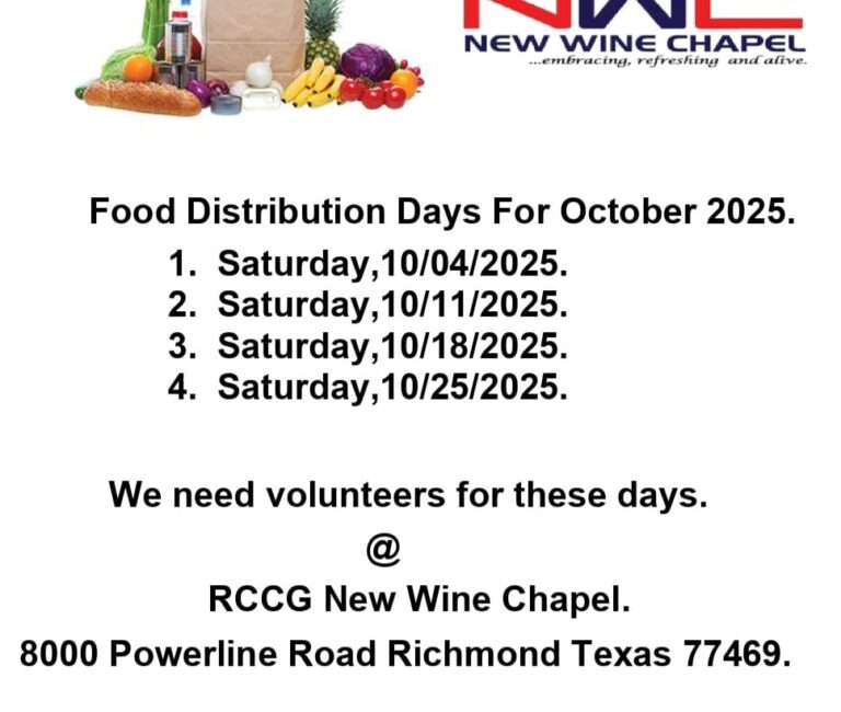 Food Distribution – October Edition