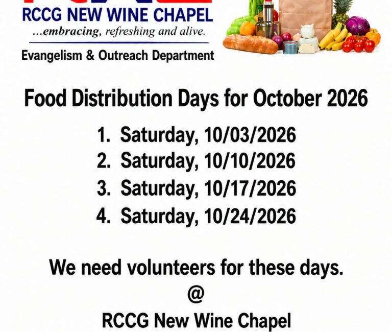 Food Distribution – October 2026 Edition