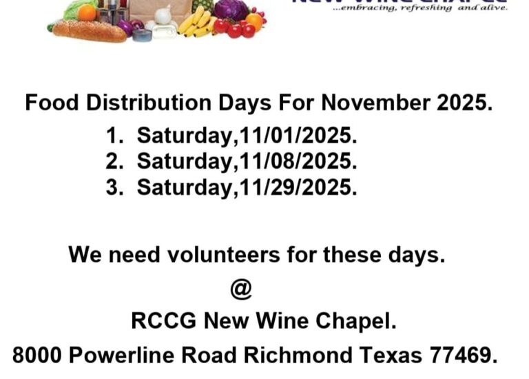 Food Distribution – November Edition