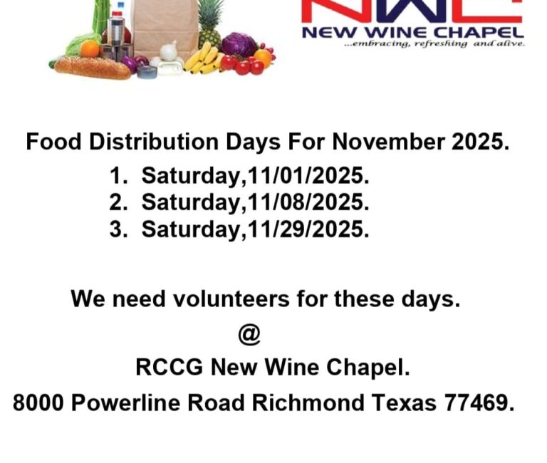 Food Distribution – November Edition