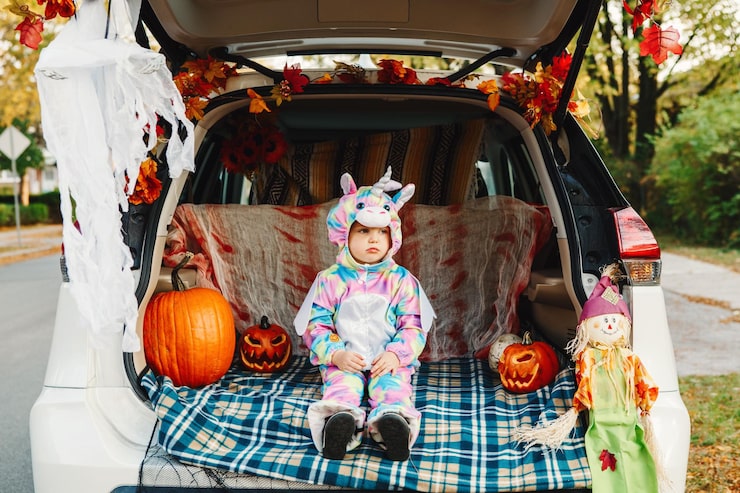 decorated car trunks for children and birthday party