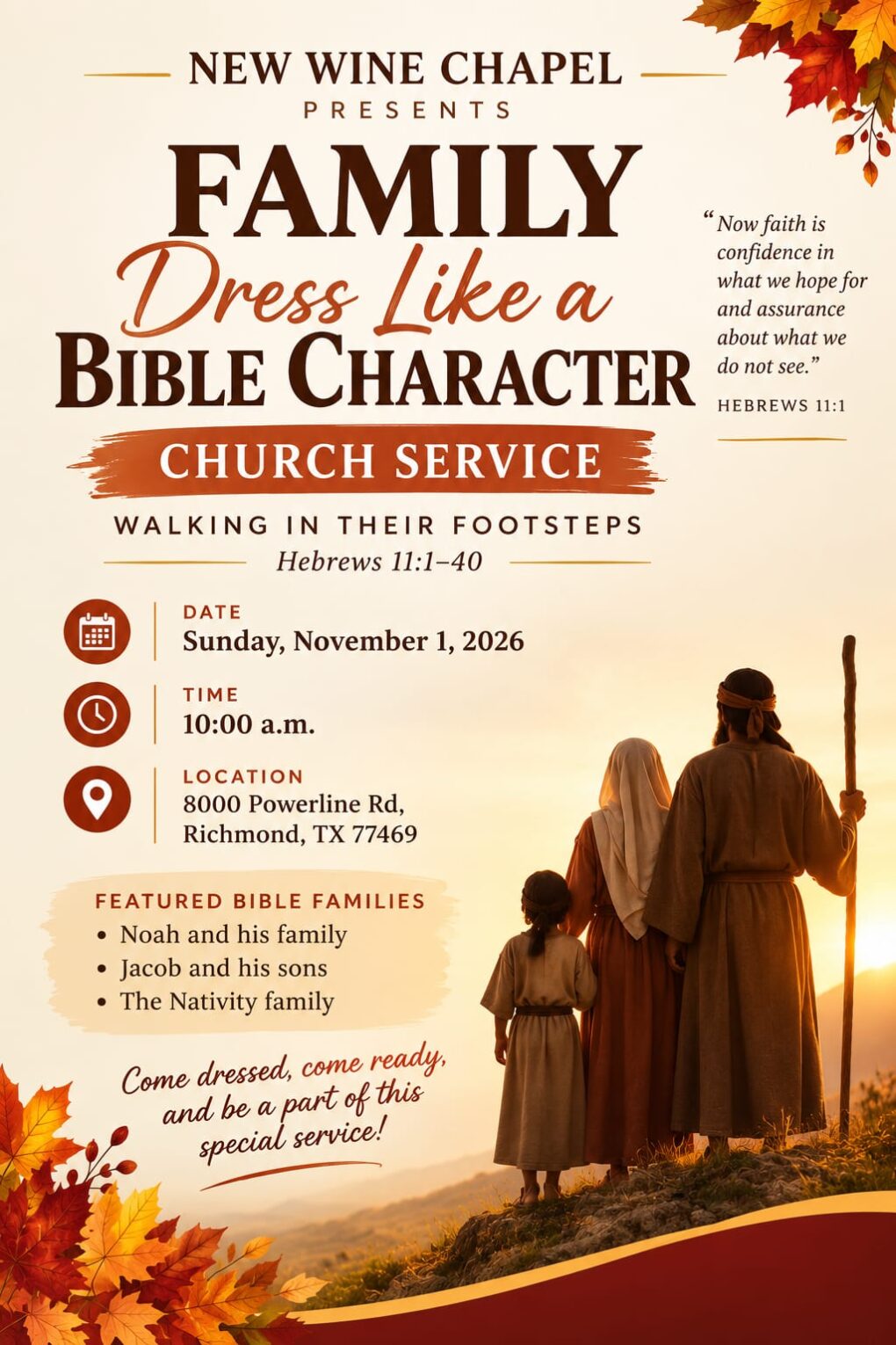 Dress Like a Bible Character to Church