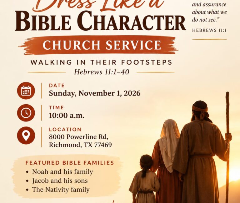 Dress Like a Bible Character to Church